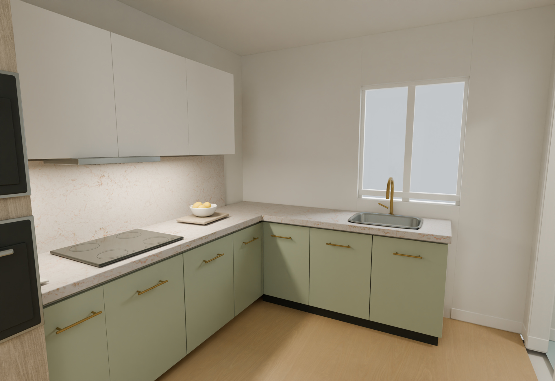 Bonnenfant proposed kitchen renovation, 3D visualization